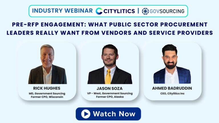 Pre-RFP Engagement what public sector procurement leaders really want from vendors and service providers